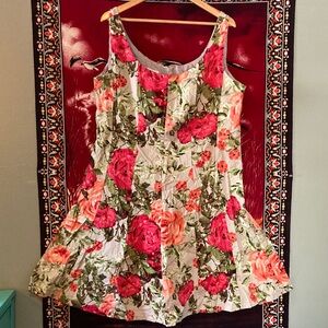 🗝️ Jones Studio Floral Print Fit & Flare Dress